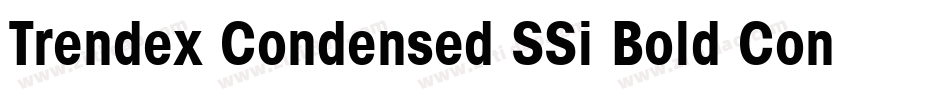 Trendex Condensed SSi Bold Condensed字体转换